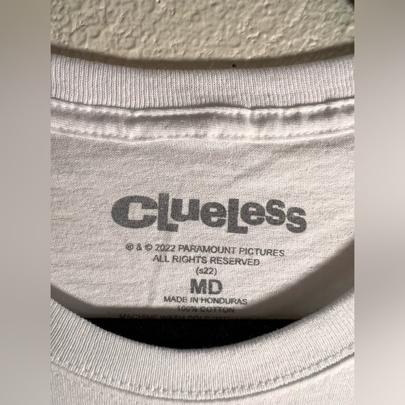 Clueless Graphic Tee – Unisex White Medium – NWT - Picture 6 of 6